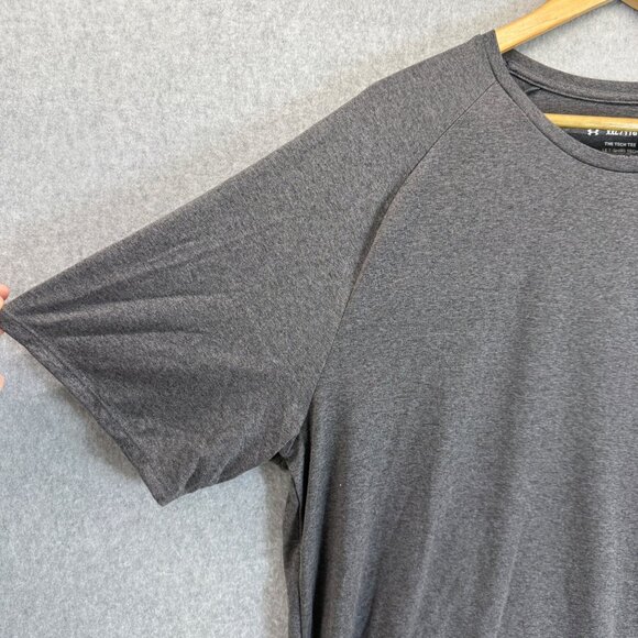 Under Armour Mens The Tech Tee Shirt T-Shirt Athletic Charcoal Gray Size XXL - Picture 5 of 12